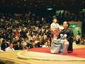 Danpatsushiki - ceremonia obcinania wlosow towarzyszaca zakonczeniu kariery mistrza Higonoumi