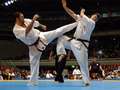 Alexandre Rodrigues - chudan-mawashi-geri<br>winner: Rodrigues - France