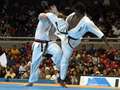 Ewerton Teixeira - ushiro-mawashi-geri<br>winner: Teixeira - Brazil