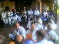 shihan Holander is giving instructions for 30 instructors