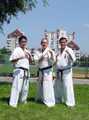 od lewej: sensei R. Narushima, shihan A. Drewniak, shihan K. Gorai