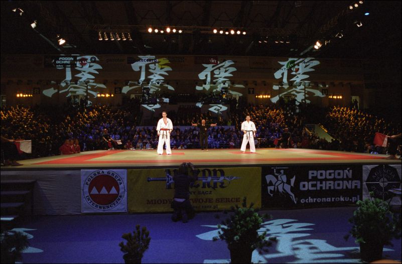 The beginning of the fight