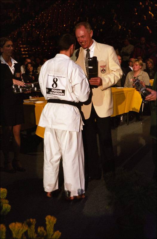 Black belts<br>handing ceremony
