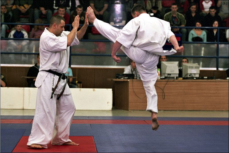 sensei S³awomir Urbañczyk<br>i sensei Stanis³aw Legocki