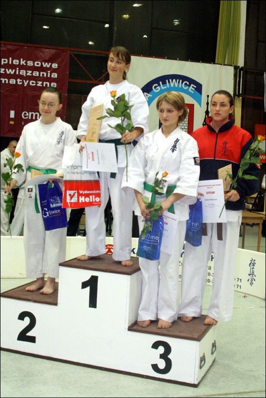 Medalisci kategorii<br>Kumite kobiet lekki kontakt