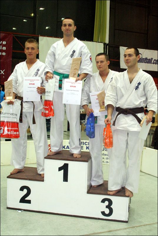 Medalisci kategorii<br>Kumite mê¿czyzn -75kg