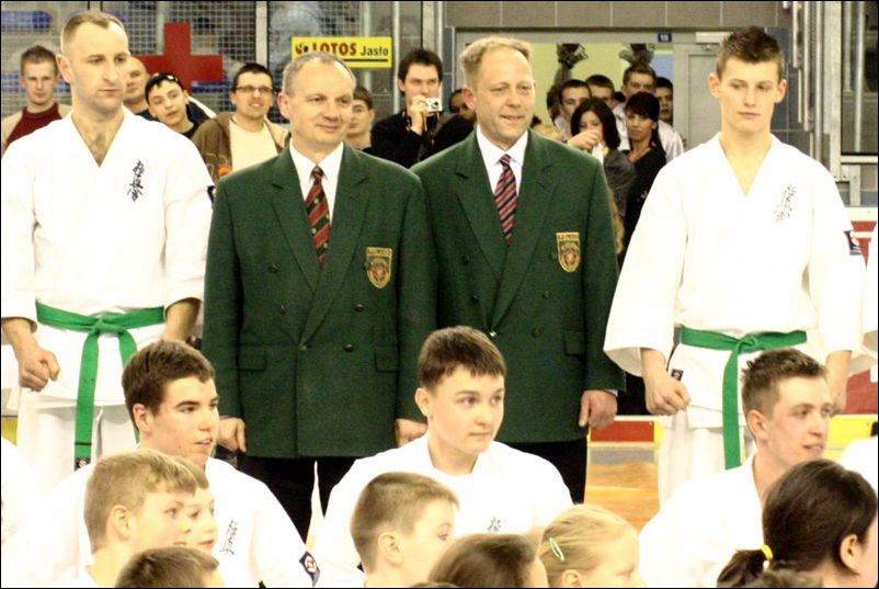 shihan Andrzej Dewniak<br>i organizator<br>sensei Henryk Orzechowski